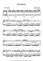 Sheet music, chords Maisie Peters - Favourite Ex