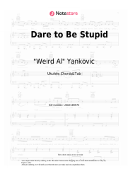 Sheet music, chords "Weird Al" Yankovic - Dare to Be Stupid