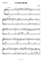Sheet music, chords Giorgia - LA CURA PER ME