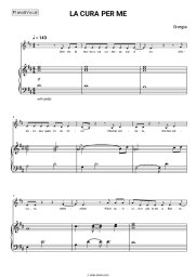 Sheet music, chords Giorgia - LA CURA PER ME