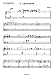 Sheet music, chords Giorgia - LA CURA PER ME