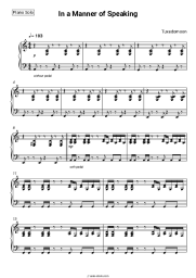 Sheet music, chords Tuxedomoon - In a Manner of Speaking