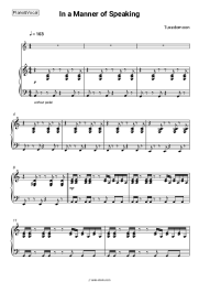 Sheet music, chords Tuxedomoon - In a Manner of Speaking