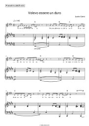 Sheet music, chords Lucio Corsi - Volevo essere un duro