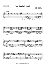 Sheet music, chords Paul Simon - You Can Call Me Al