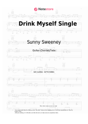 Sheet music, chords Sunny Sweeney - Drink Myself Single