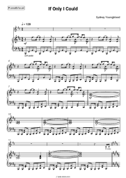 Sheet music, chords Sydney Youngblood -  If Only I Could