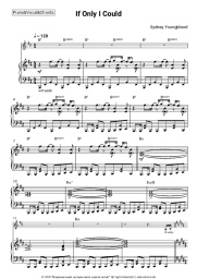 Sheet music, chords Sydney Youngblood -  If Only I Could