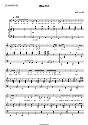 Sheet music, chords Mätropolis - Rakete