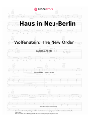 Sheet music, chords Wolfenstein: The New Order, Mick Gordon - Haus in Neu-Berlin
