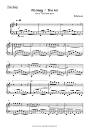 Sheet music, chords Peter Auty, Howard Blake - Walking in the Air (from 'The Snowman')