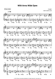 Sheet music, chords Creed - With Arms Wide Open