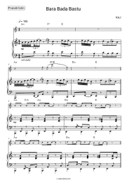 Sheet music, chords KAJ - Bara Bada Bastu
