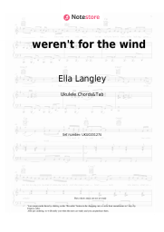 Sheet music, chords Ella Langley - weren't for the wind