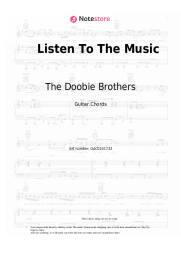 Sheet music, chords The Doobie Brothers - Listen To The Music