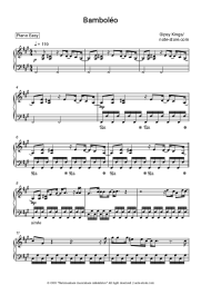 Sheet music, chords Gipsy Kings - Bamboleo