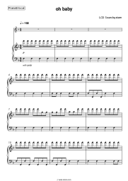 Sheet music, chords LCD Soundsystem - ​oh baby