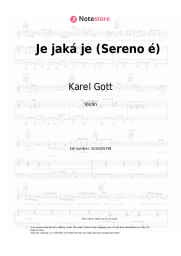 Sheet music, chords Karel Gott - Je jaká je (Sereno é)