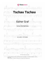 Sheet music, chords Esther Graf - Tschau Tschau