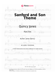 Sheet music, chords Quincy Jones - Sanford and Son Theme