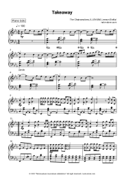 Sheet music, chords The Chainsmokers, Illenium, Lennon Stella - Takeaway