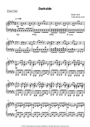Sheet music, chords Blink-182 - Darkside