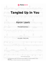 Sheet music, chords Aaron Lewis - Tangled Up In You