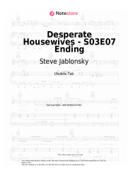 Sheet music, chords Steve Jablonsky - Desperate Housewives - S03E07 Ending