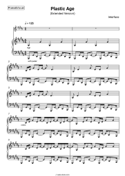 Sheet music, chords Interface - Plastic Age (Extended Version)