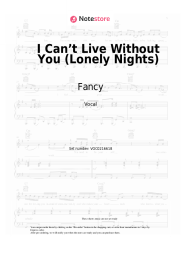 undefined Fancy -  I Can’t Live Without You (Lonely Nights)