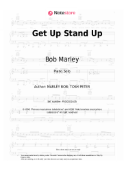 Sheet music, chords Bob Marley, The Wailers - Get Up Stand Up