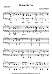 Sheet music, chords Bruce Springsteen - I'll Stand by You