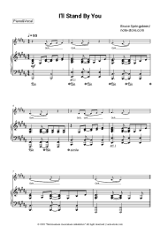 Sheet music, chords Bruce Springsteen - I'll Stand by You