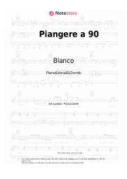 undefined Blanco - Piangere a 90