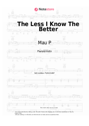 Sheet music, chords Mau P - The Less I Know The Better