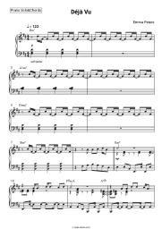 Sheet music, chords Emma Peters - Déjà Vu