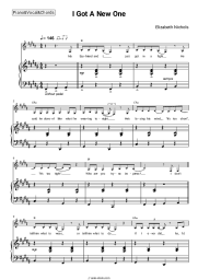 Sheet music, chords Elizabeth Nichols - I Got A New One