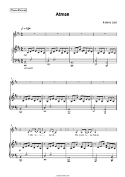 Sheet music, chords Ksenia Luki - Atman