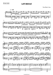 Sheet music, chords The Plot In You - Left Behind