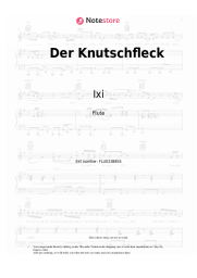 Sheet music, chords Ixi - Der Knutschfleck