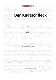 Sheet music, chords Ixi - Der Knutschfleck