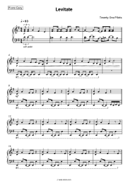 Sheet music, chords Twenty One Pilots - Levitate