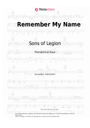 undefined Sons of Legion - Remember My Name