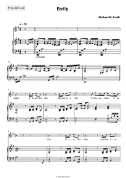 Sheet music, chords Michael W. Smith - Emily