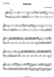 Sheet music, chords Omar Rudberg - Sabotage