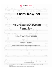 Sheet music, chords The Greatest Showman Ensemble, Hugh Jackman - From Now on