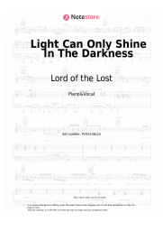 Sheet music, chords Lord of the Lost, Within Temptation - Light Can Only Shine In The Darkness