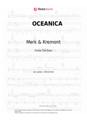 Sheet music, chords Merk & Kremont, Jovanotti - OCEANICA