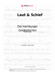 Sheet music, chords Die Hamburger Goldkehlchen - Laut & Schief