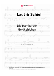Sheet music, chords Die Hamburger Goldkehlchen - Laut & Schief